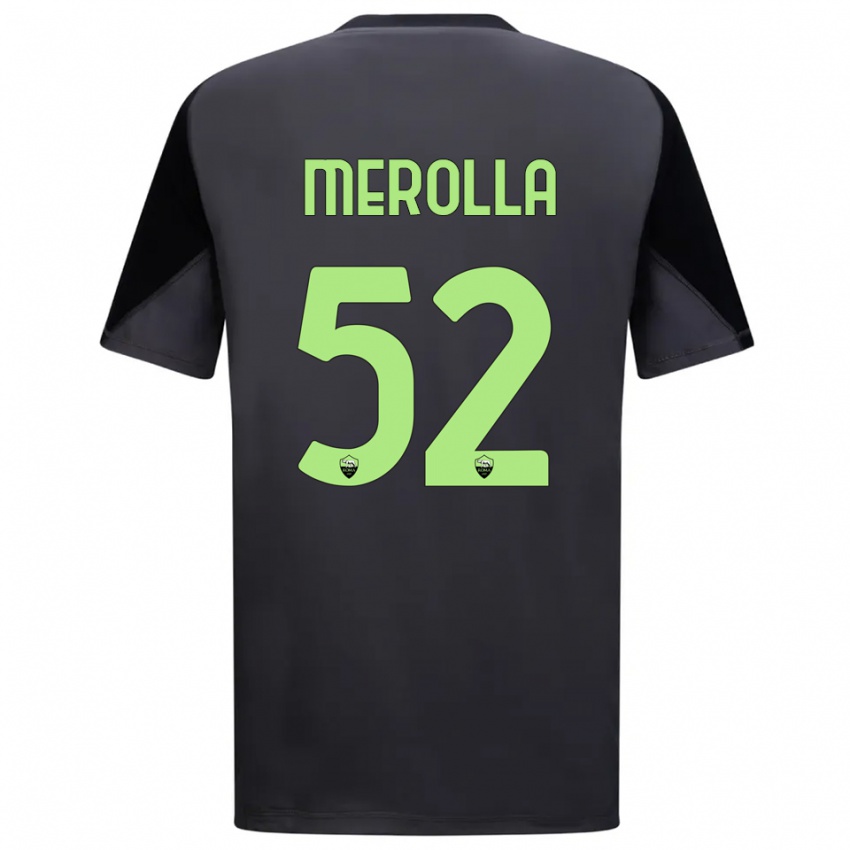 ילדים ליליאנה מרולה #52 שחור ירוק בהיר חולצת שוער 2025/26 חולצה קצרה