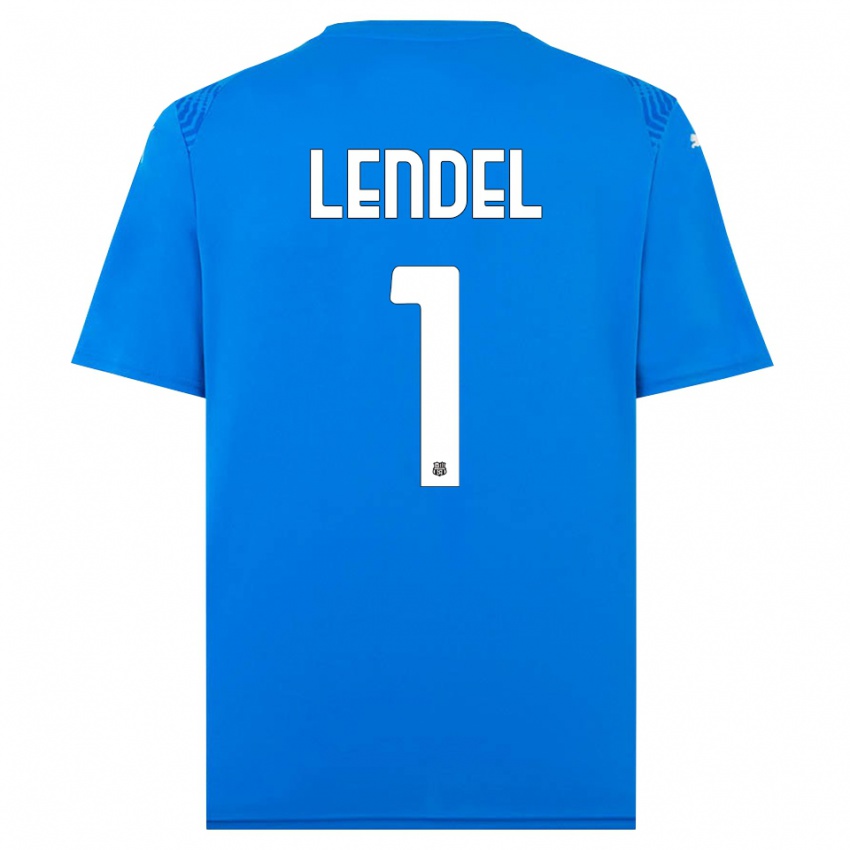 ילדים דווידה לנדל #1 כחול לבן חולצת שוער 2025/26 חולצה קצרה