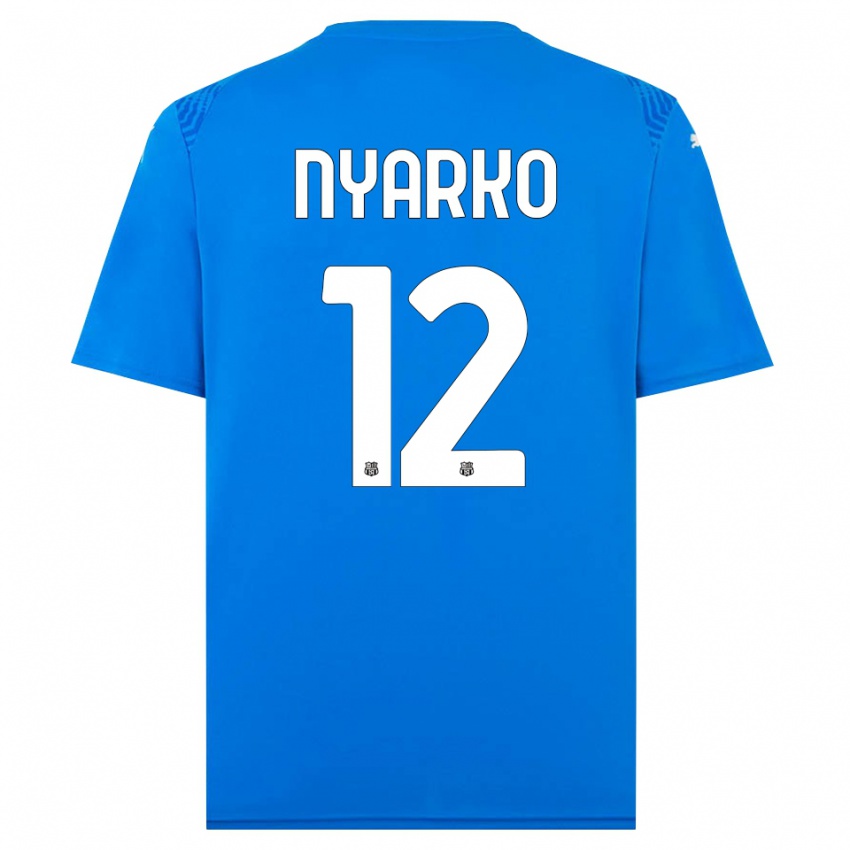 ילדים לורנזו ניארקו #12 כחול לבן חולצת שוער 2025/26 חולצה קצרה