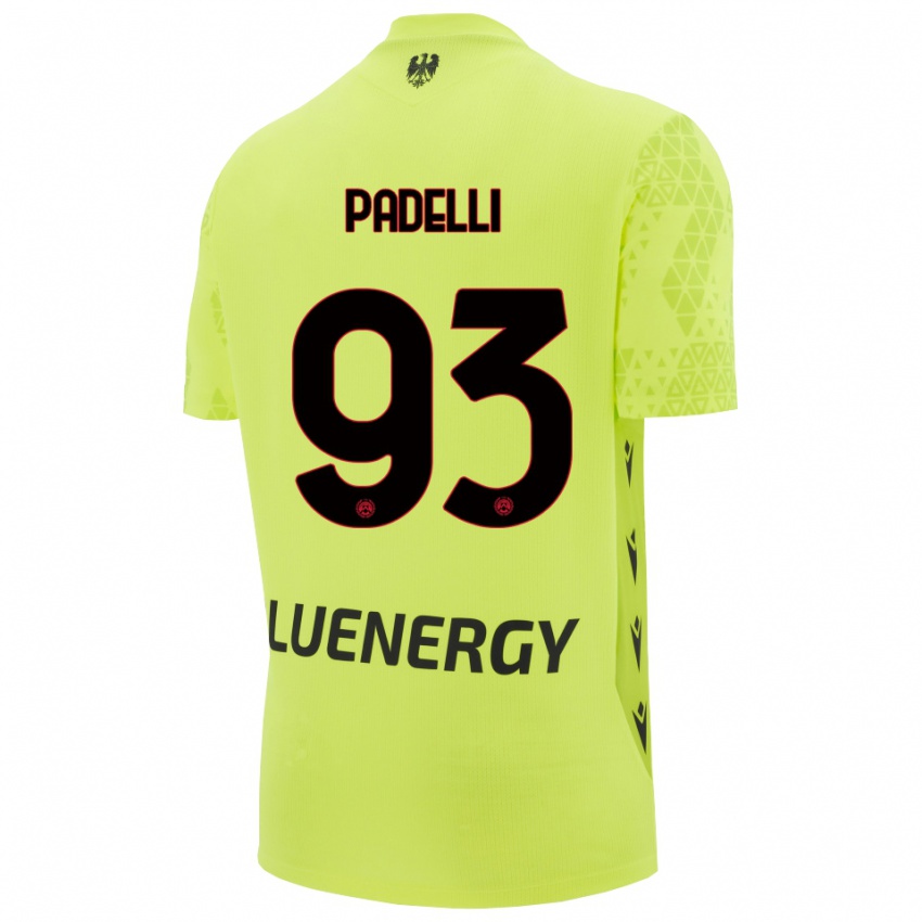 ילדים דניאל פדלי #93 ירוק צהוב שחור חולצת שוער 2025/26 חולצה קצרה