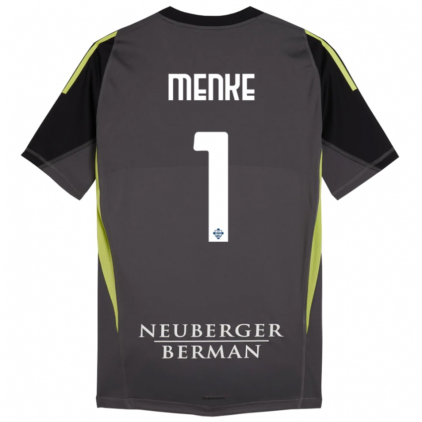 ילדים הנריק מנקי לופס #1 שחור ירוק בהיר חולצת שוער 2025/26 חולצה קצרה