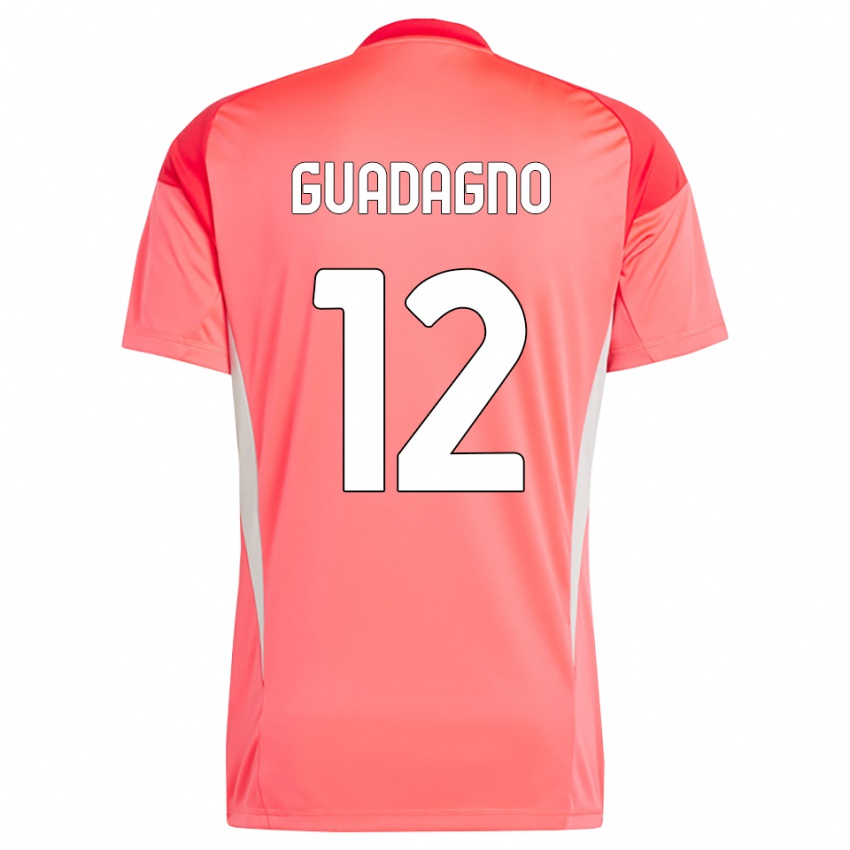 ילדים ג׳ואן גואדניו #12 לבן אדום חולצת שוער 2025/26 חולצה קצרה