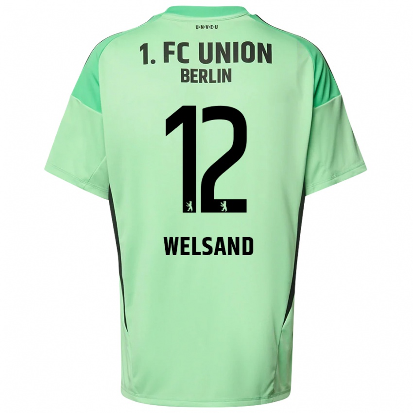 ילדים אוסקר ולסנד #12 שחור ירוק בהיר חולצת שוער 2025/26 חולצה קצרה