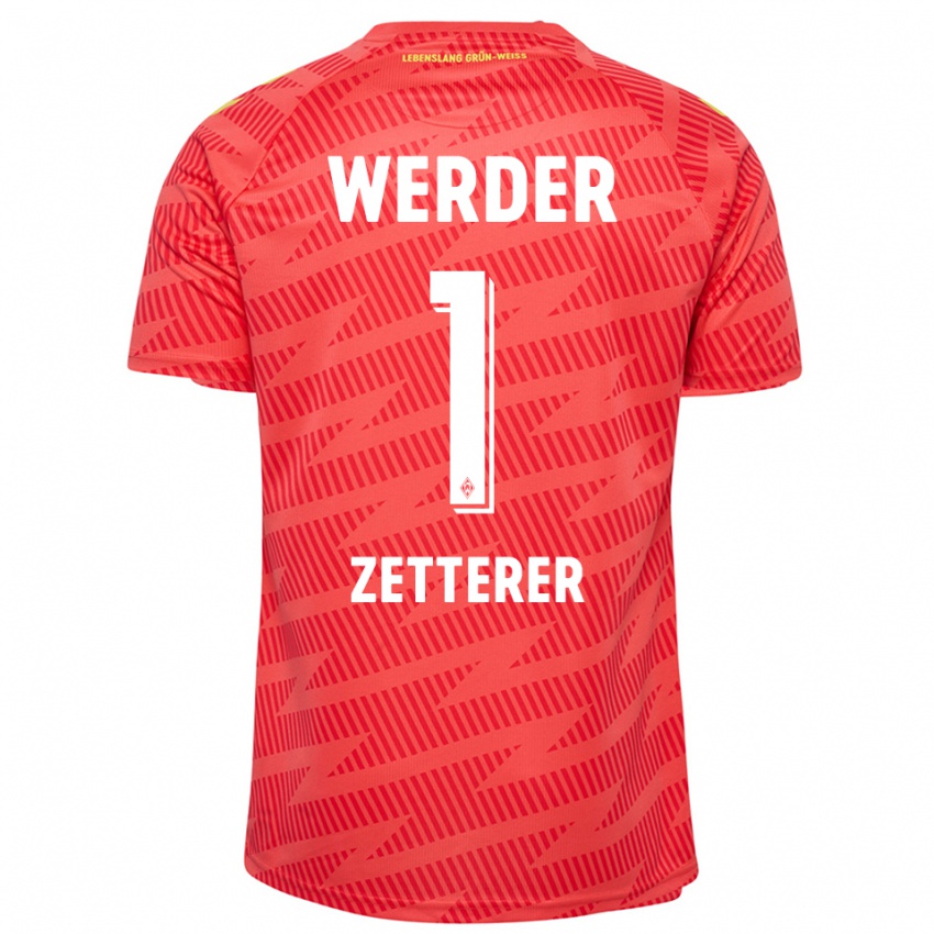 ילדים מייקל זטרר #1 צהוב אדום חולצת שוער 2025/26 חולצה קצרה