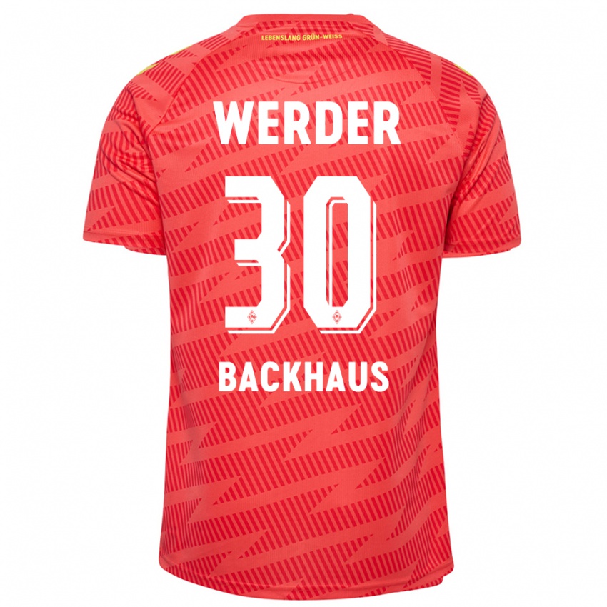 ילדים מיו בקהאוז #30 צהוב אדום חולצת שוער 2025/26 חולצה קצרה