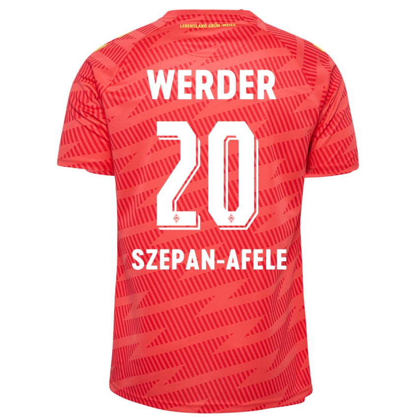 ילדים Gianni Szepan-Afele #20 צהוב אדום חולצת שוער 2025/26 חולצה קצרה
