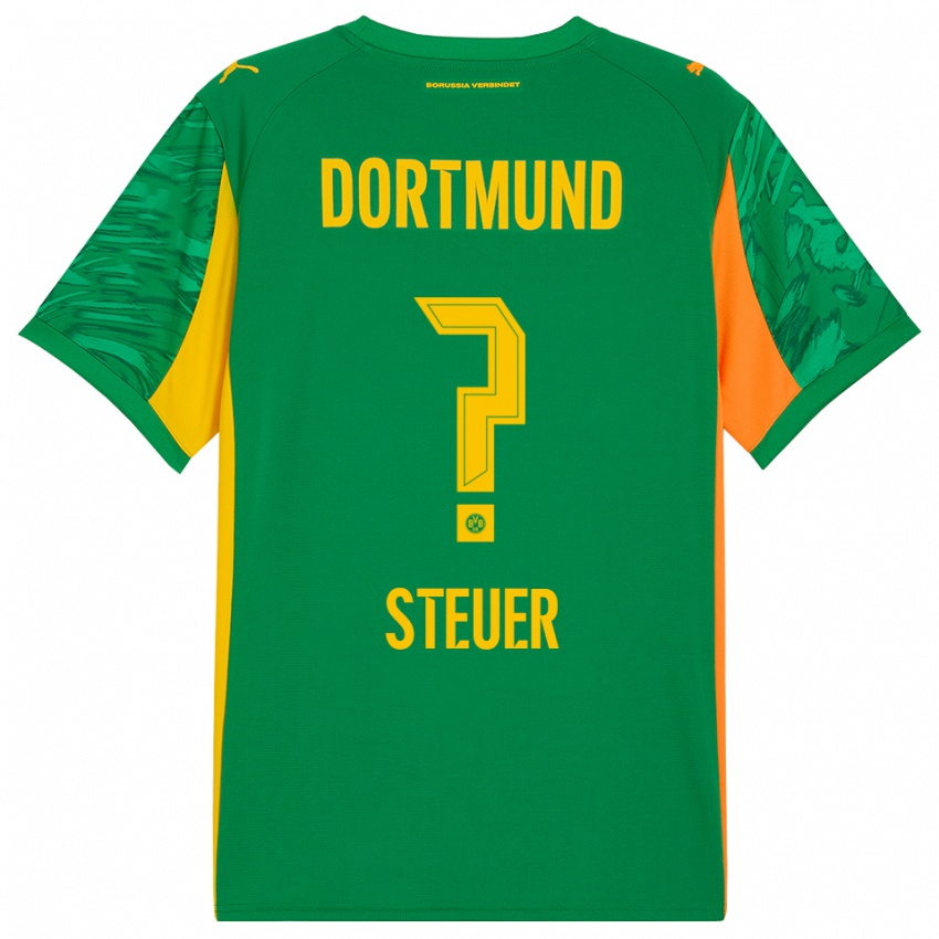 ילדים Etienne Steuer #0 כתום ירוק חולצת שוער 2025/26 חולצה קצרה