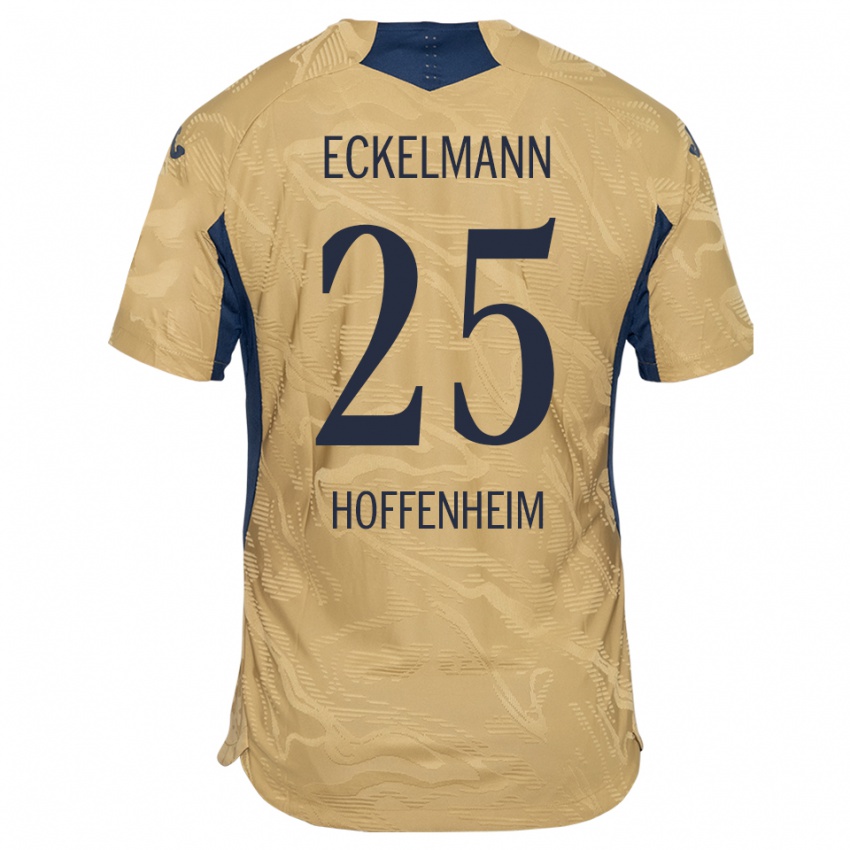 ילדים Henri Eckelmann #25 שחור שזוף חולצת שוער 2025/26 חולצה קצרה