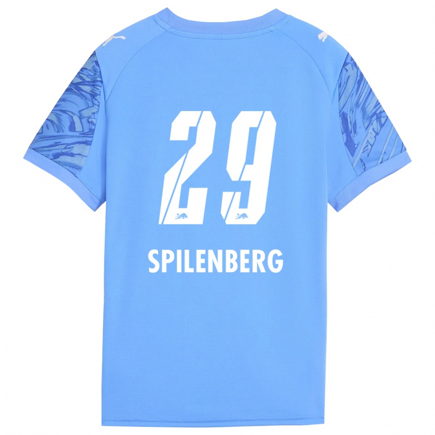 ילדים Maja Spilenberg #29 כחול מלכותי אדום חולצת שוער 2025/26 חולצה קצרה