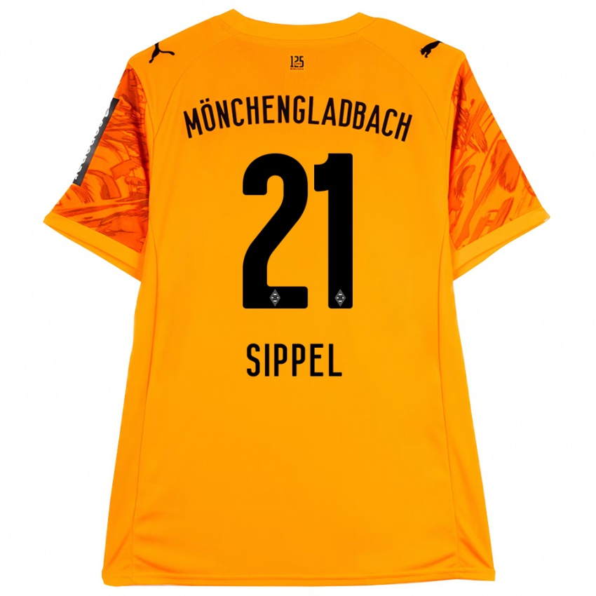 ילדים טוביאס זיפל #21 שחור צהוב כתום חולצת שוער 2025/26 חולצה קצרה