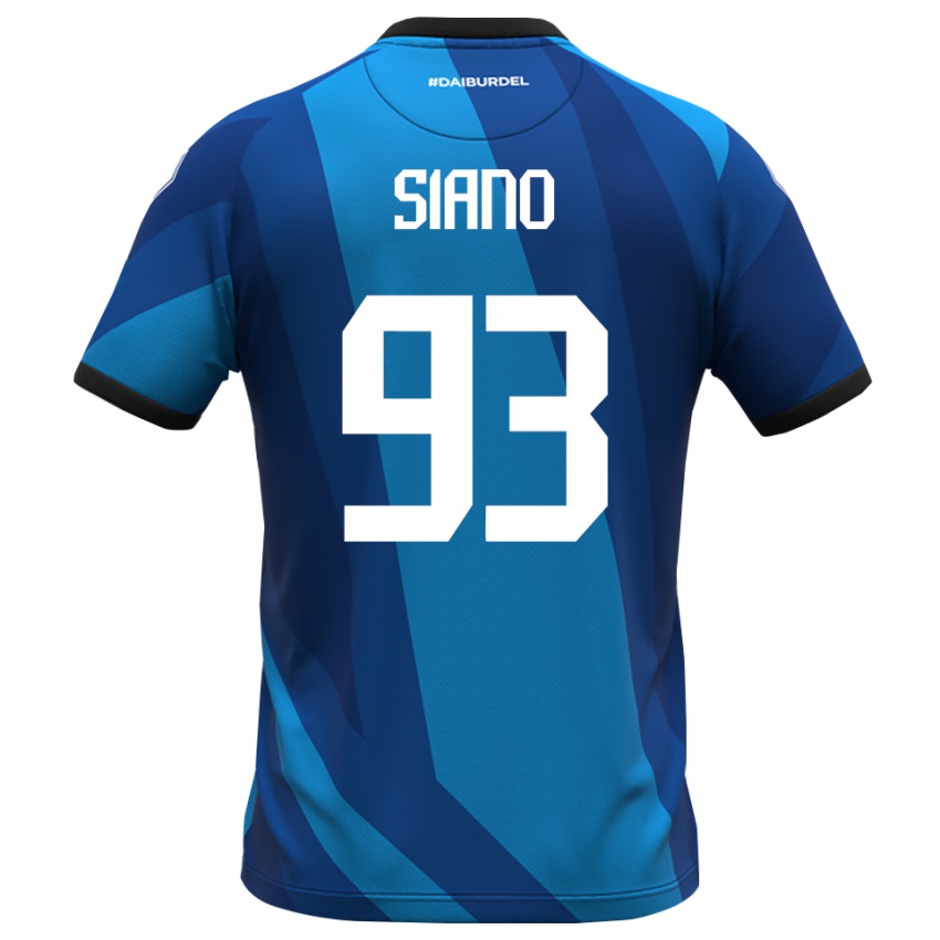 ילדים אלסנדרו סיאנו #93 כחול רויאל כתום חולצת שוער 2025/26 חולצה קצרה