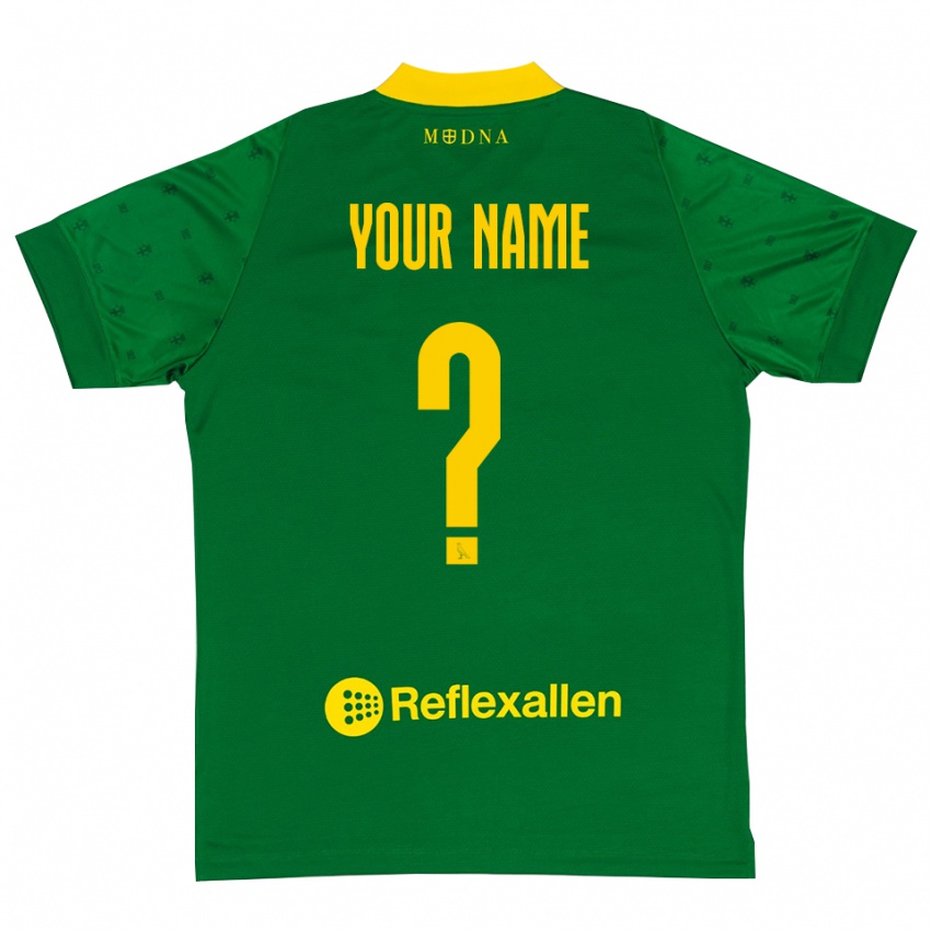 ילדים מודנה ירוק צהוב חולצת שוער 2025/26 חולצה קצרה