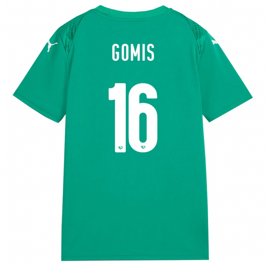 ילדים אלפרד גומיס #16 לבן ירוק ים חולצת שוער 2025/26 חולצה קצרה
