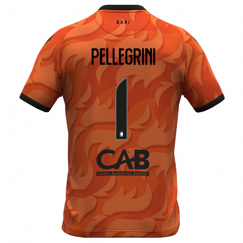 ילדים Luigi Pellegrini #1 שחור כתום כהה חולצת שוער 2025/26 חולצה קצרה