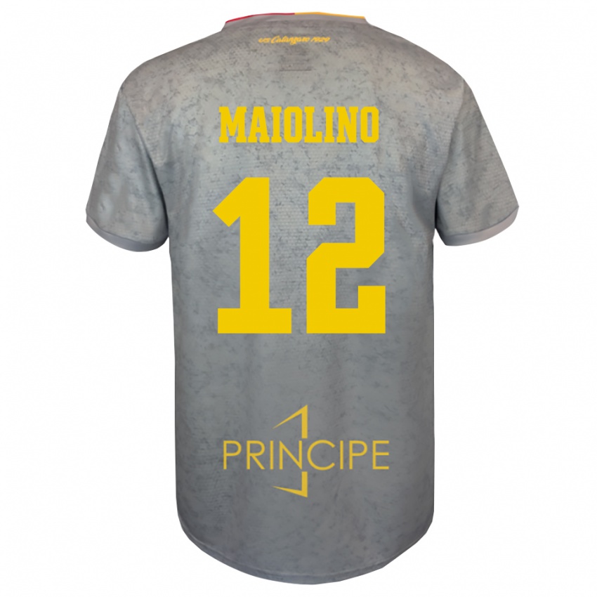 ילדים Alex Maiolino #12 חום כסף חול חולצת שוער 2025/26 חולצה קצרה