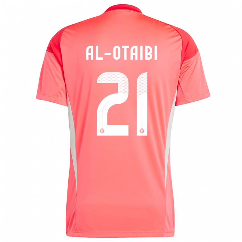 ילדים Abdulrahman Al-Otaibi #21 לבן צהוב כתום חולצת שוער 2025/26 חולצה קצרה