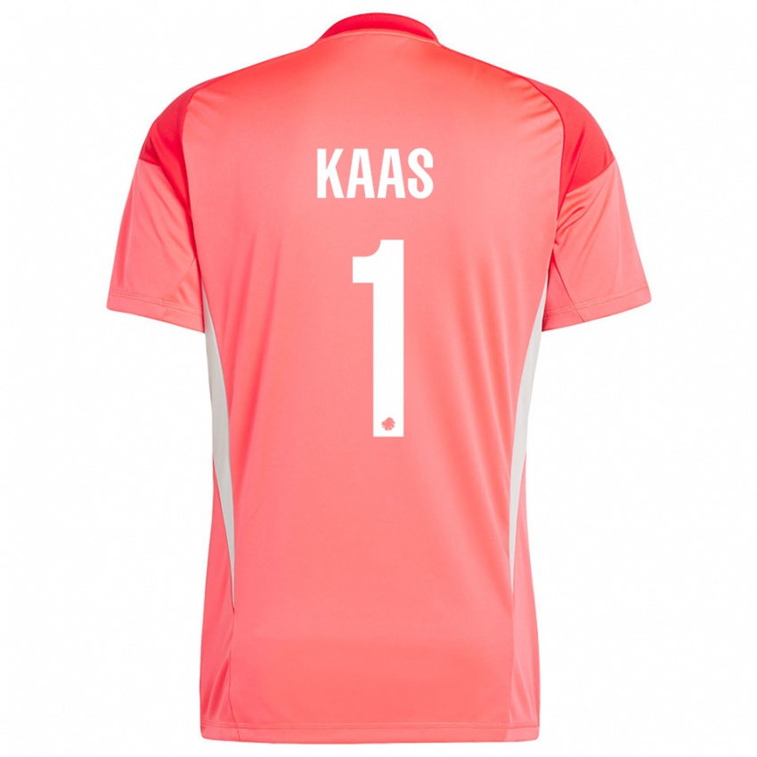 ילדים אנה לואיז קוס #1 לבן אדום חולצת שוער 2025/26 חולצה קצרה