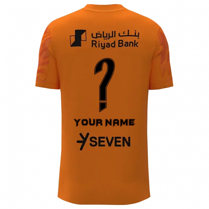 ילדים אל-הילאל אפור בהיר כתום כהה חולצת שוער 2025/26 חולצה קצרה