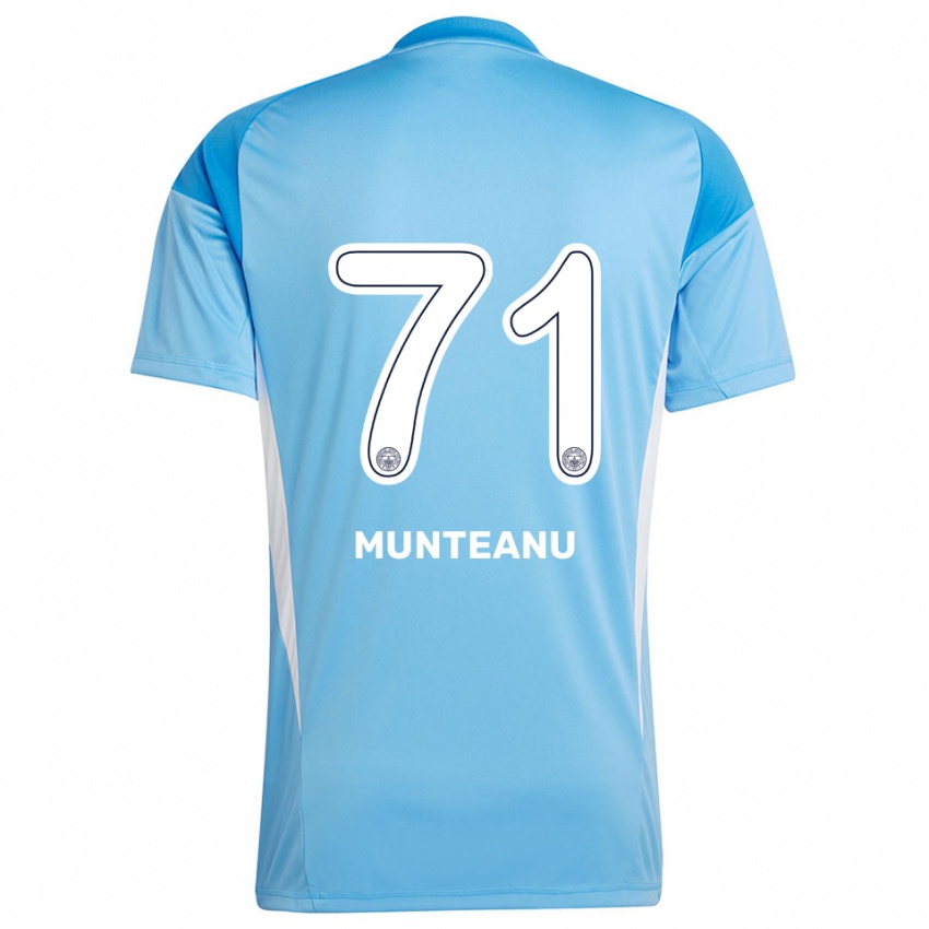 ילדים נטליה מונטאנו #71 לבן כחול רויאל חולצת שוער 2025/26 חולצה קצרה