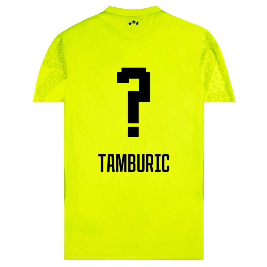 ילדים Vukasin Tamburic #0 שחור אפור עמום חולצת שוער 2025/26 חולצה קצרה