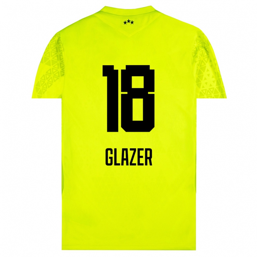 ילדים עומרי גלזר #18 שחור אפור עמום חולצת שוער 2025/26 חולצה קצרה