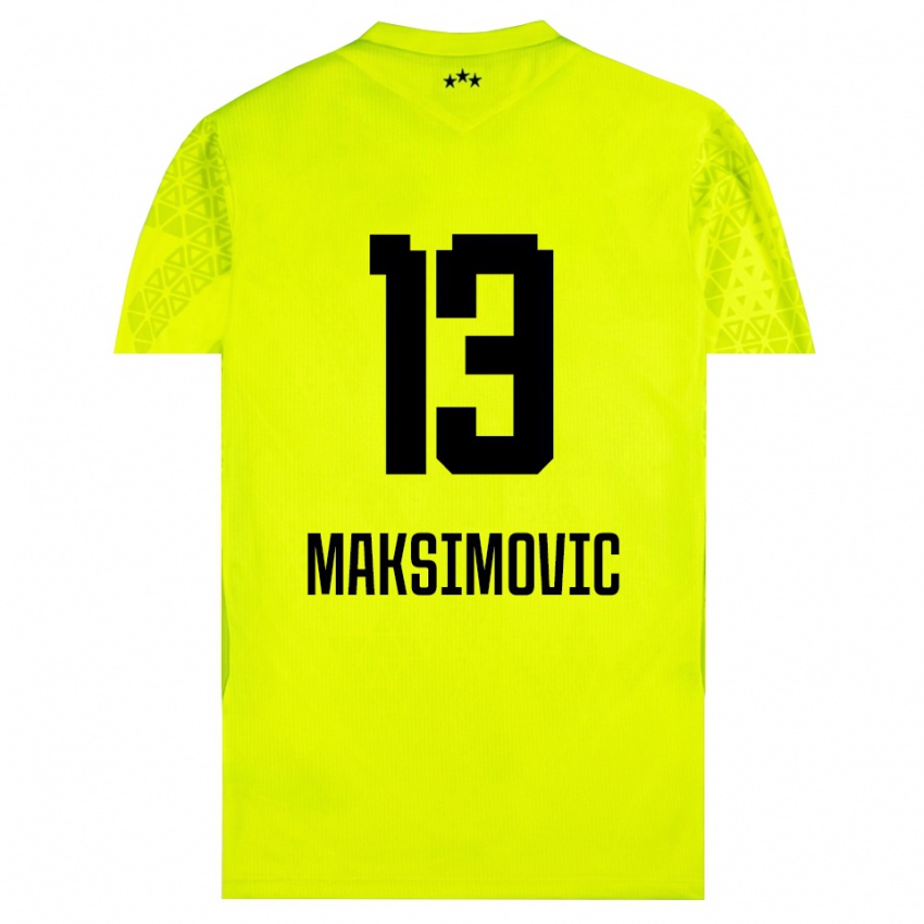 ילדים Filip Maksimovic #13 שחור אפור עמום חולצת שוער 2025/26 חולצה קצרה