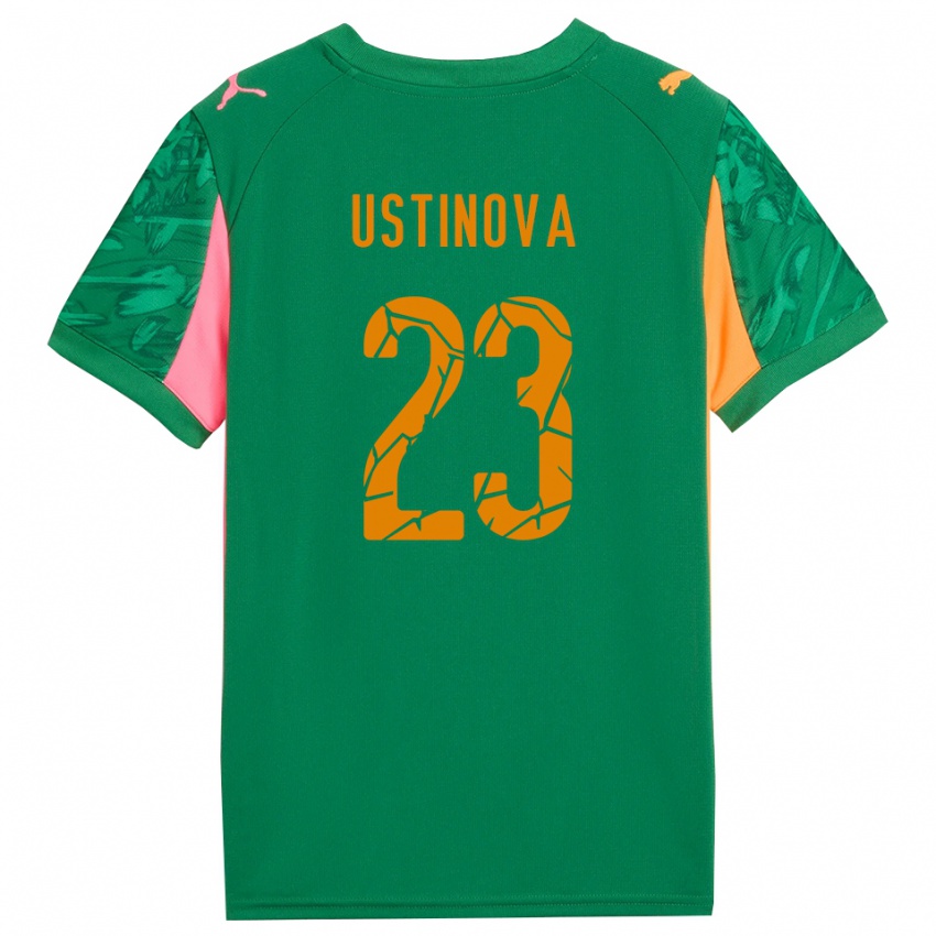 ילדים Liudmyla Ustinova #23 סגול לילך חולצת שוער 2025/26 חולצה קצרה