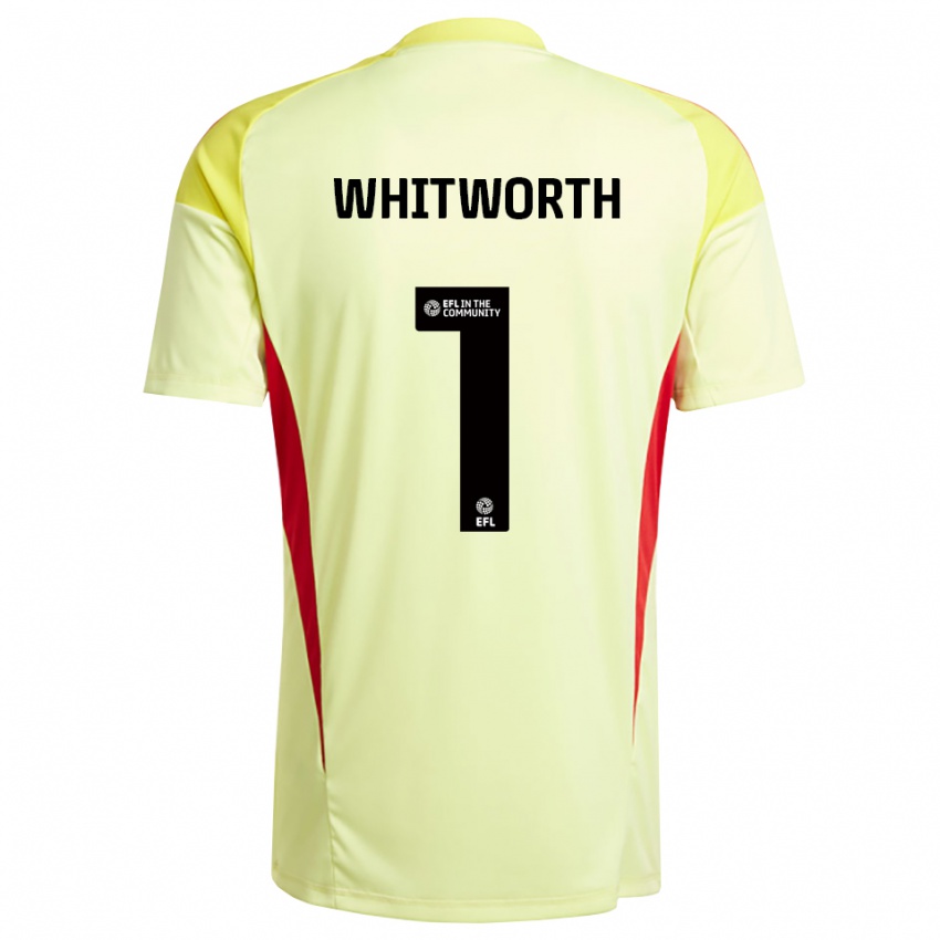 ילדים ג'ו ויטוורת׳ #1 צהוב בהיר חולצת שוער 2025/26 חולצה קצרה