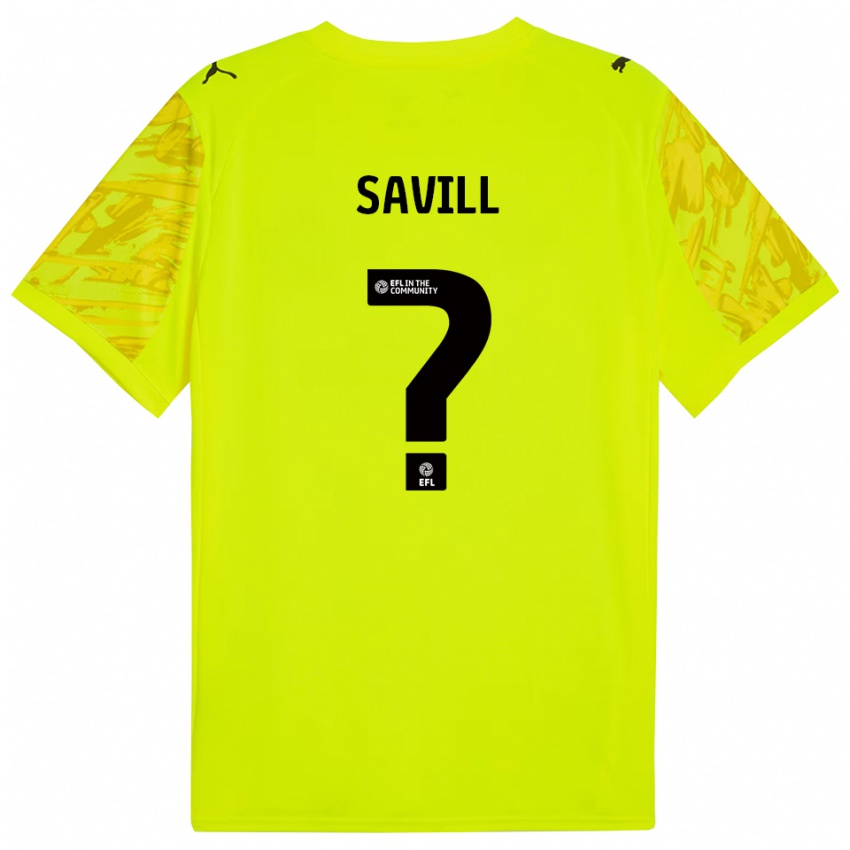 ילדים Delainy Savill #0 ירוק פלורסנט חולצת שוער 2025/26 חולצה קצרה