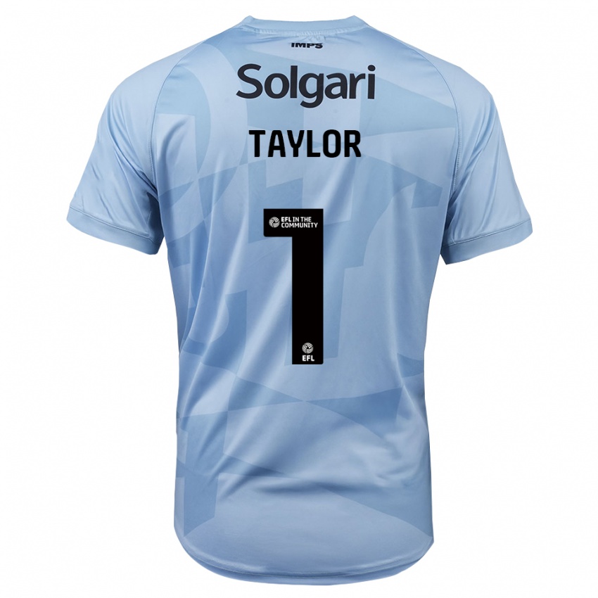 ילדים Jaden Taylor #1 כחול שמיים בהיר חולצת שוער 2025/26 חולצה קצרה