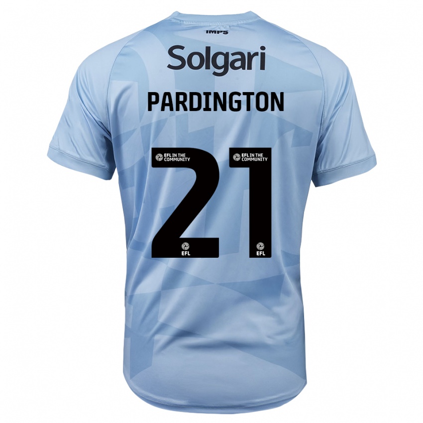 ילדים ג׳יימי פרדינגטון #21 כחול שמיים בהיר חולצת שוער 2025/26 חולצה קצרה