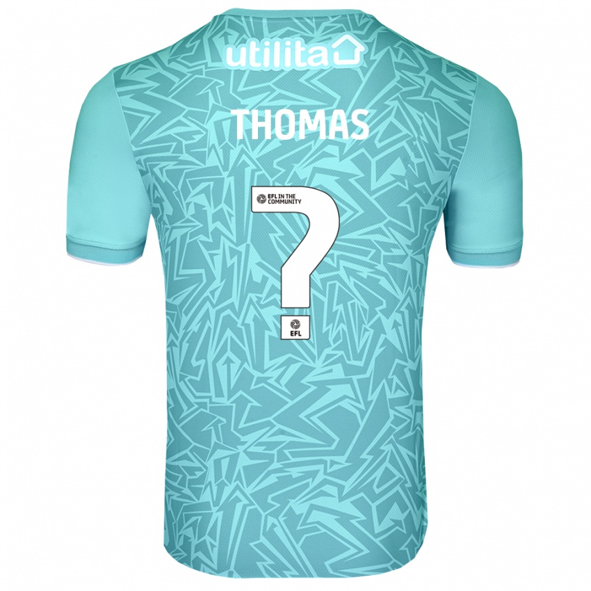 ילדים Lucas Thomas #0 כחול בהיר חולצת שוער 2025/26 חולצה קצרה