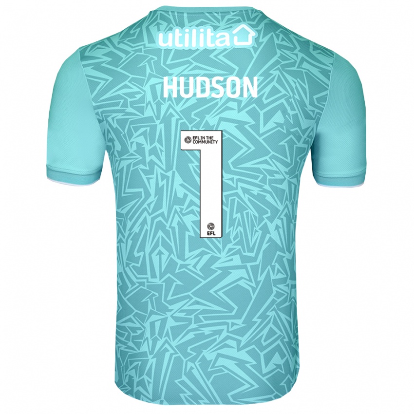 ילדים Sarah Hudson #1 כחול בהיר חולצת שוער 2025/26 חולצה קצרה