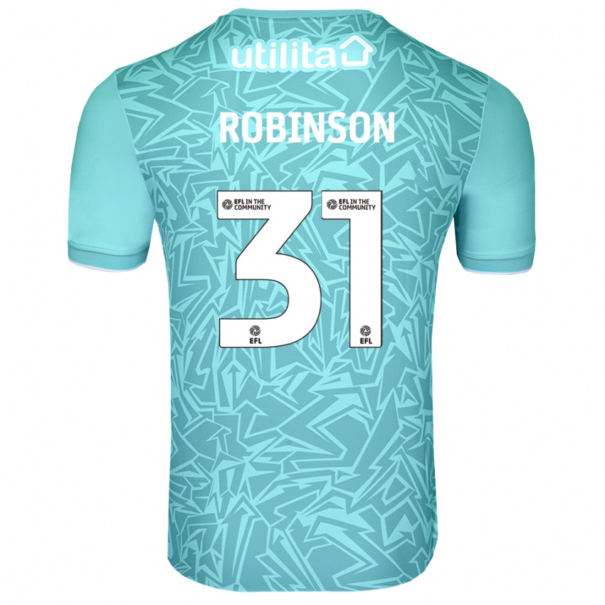 ילדים Leah Robinson #31 כחול בהיר חולצת שוער 2025/26 חולצה קצרה