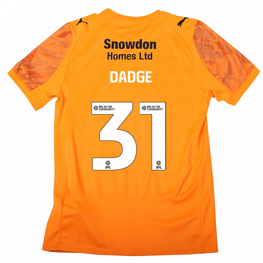 ילדים ג׳יימס דאדג׳ #31 שחור כתום חולצת שוער 2025/26 חולצה קצרה