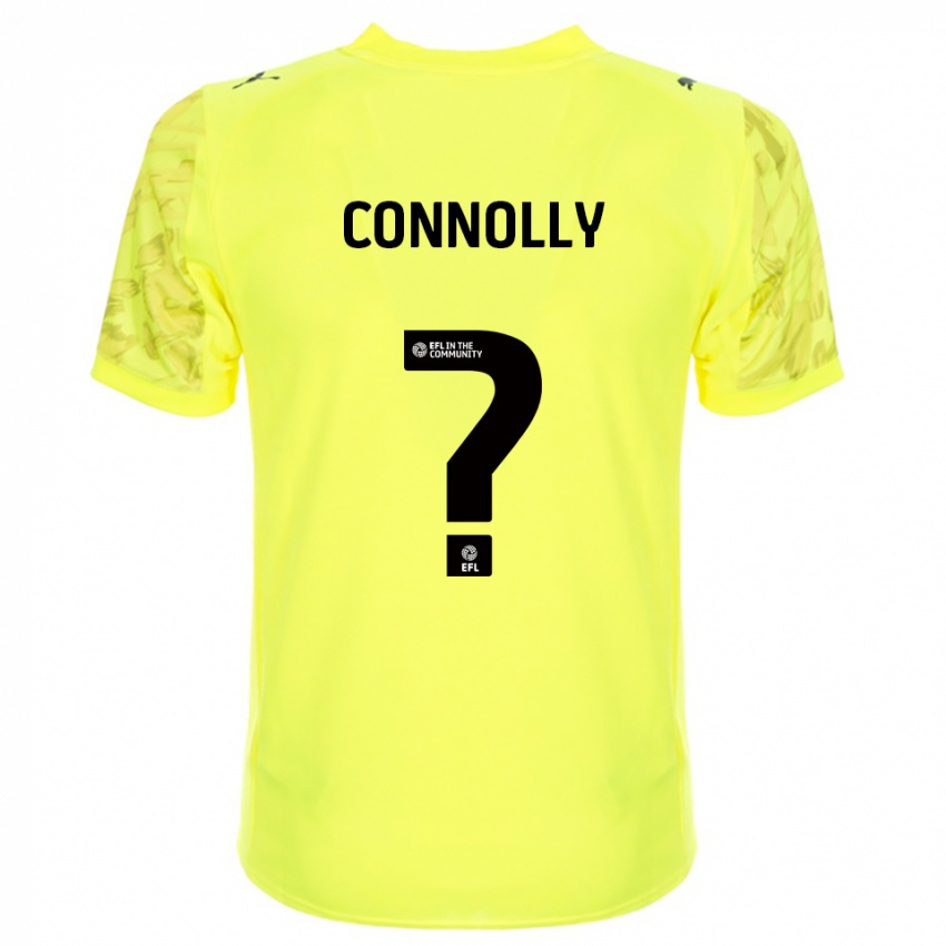 ילדים Denika Connolly #0 שחור צהוב חולצת שוער 2025/26 חולצה קצרה