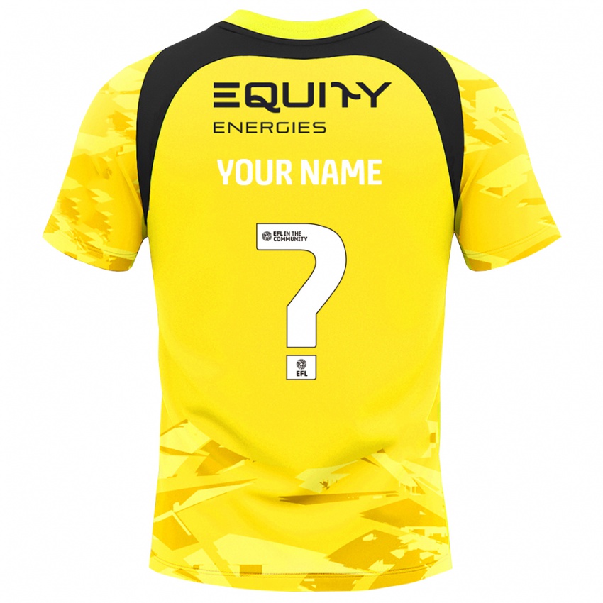 ילדים מילטון קיינס דונס אפור צהוב בהיר חולצת שוער 2025/26 חולצה קצרה