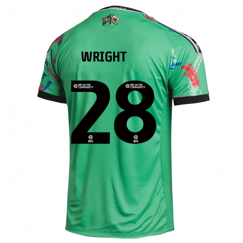 ילדים ג'ורדן רייט #28 אדום ירוק חולצת שוער 2025/26 חולצה קצרה