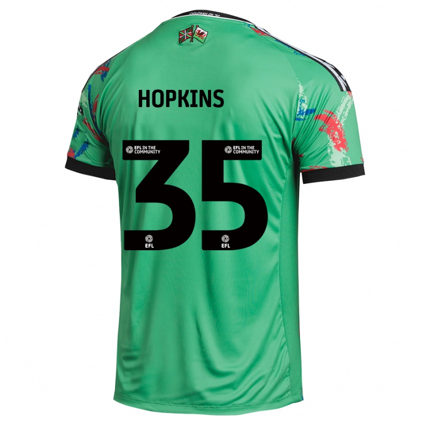 ילדים Bailey Hopkins #35 אדום ירוק חולצת שוער 2025/26 חולצה קצרה