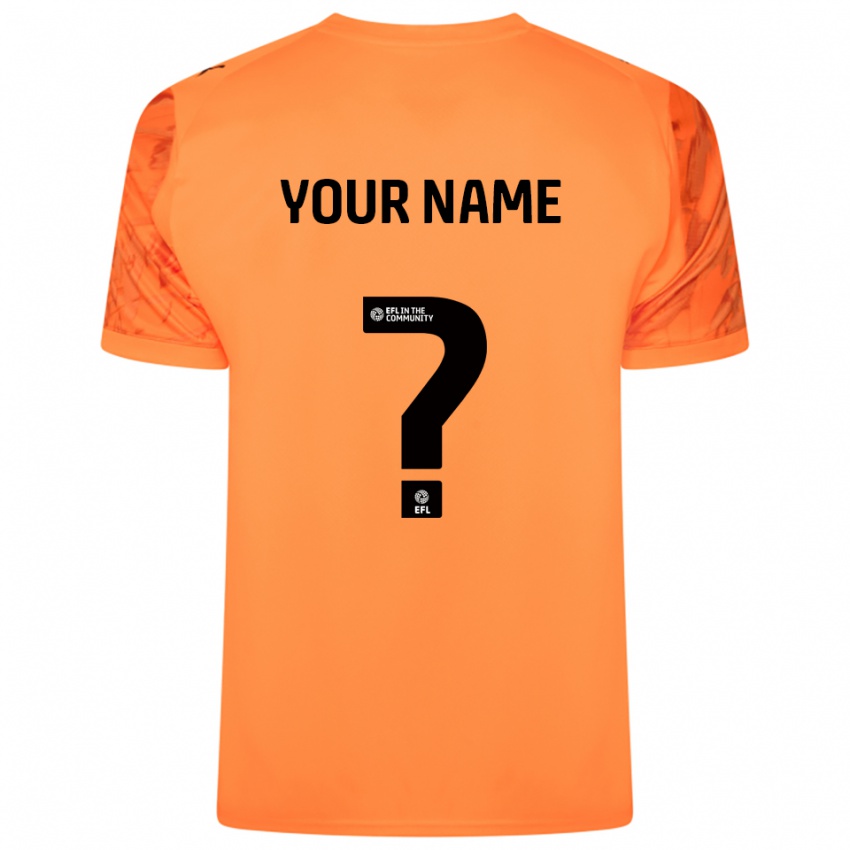 ילדים נוטס קאונטי שחור כתום חולצת שוער 2025/26 חולצה קצרה