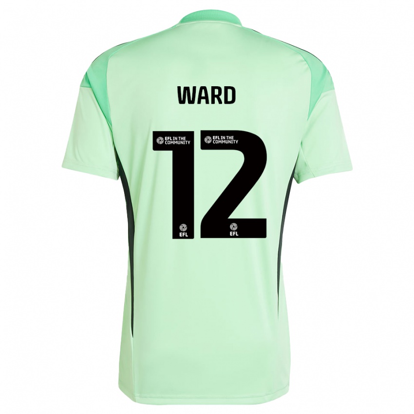 ילדים לואיס וורד #12 שחור ירוק בהיר חולצת שוער 2025/26 חולצה קצרה