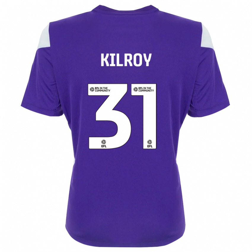 ילדים ינסון מיכאל קילרוי #31 לבן סגול חולצת שוער 2025/26 חולצה קצרה