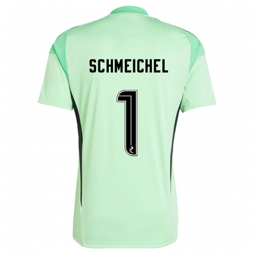 ילדים קספר שמייכל #1 שחור ירוק בהיר חולצת שוער 2025/26 חולצה קצרה