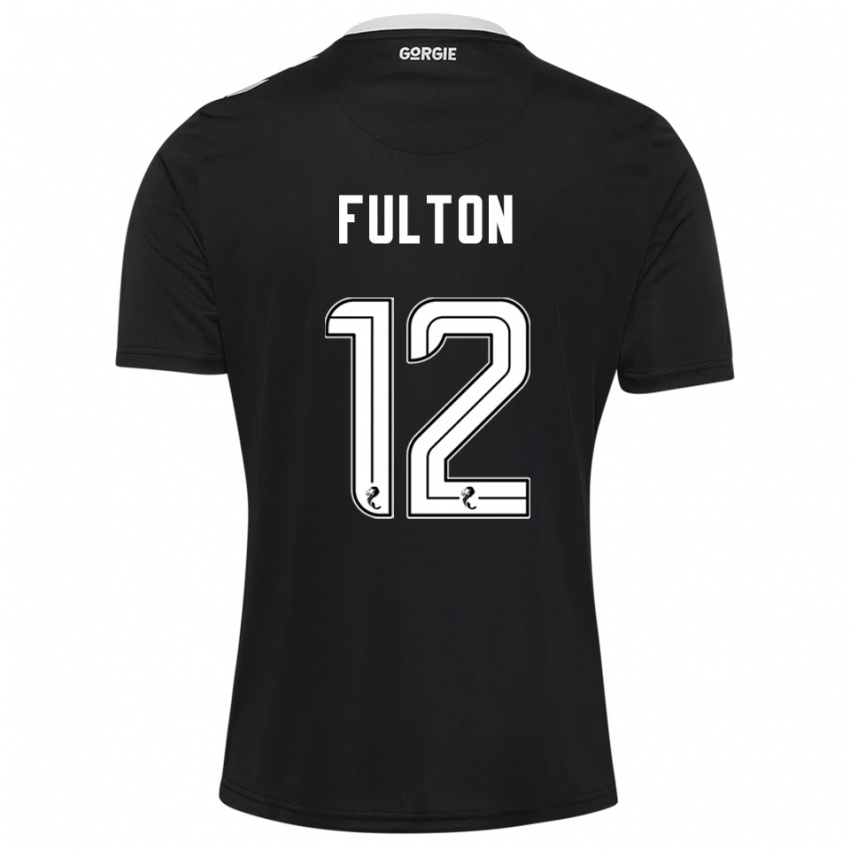 ילדים ראיין פולטון #12 בורדו כהה חולצת שוער 2025/26 חולצה קצרה