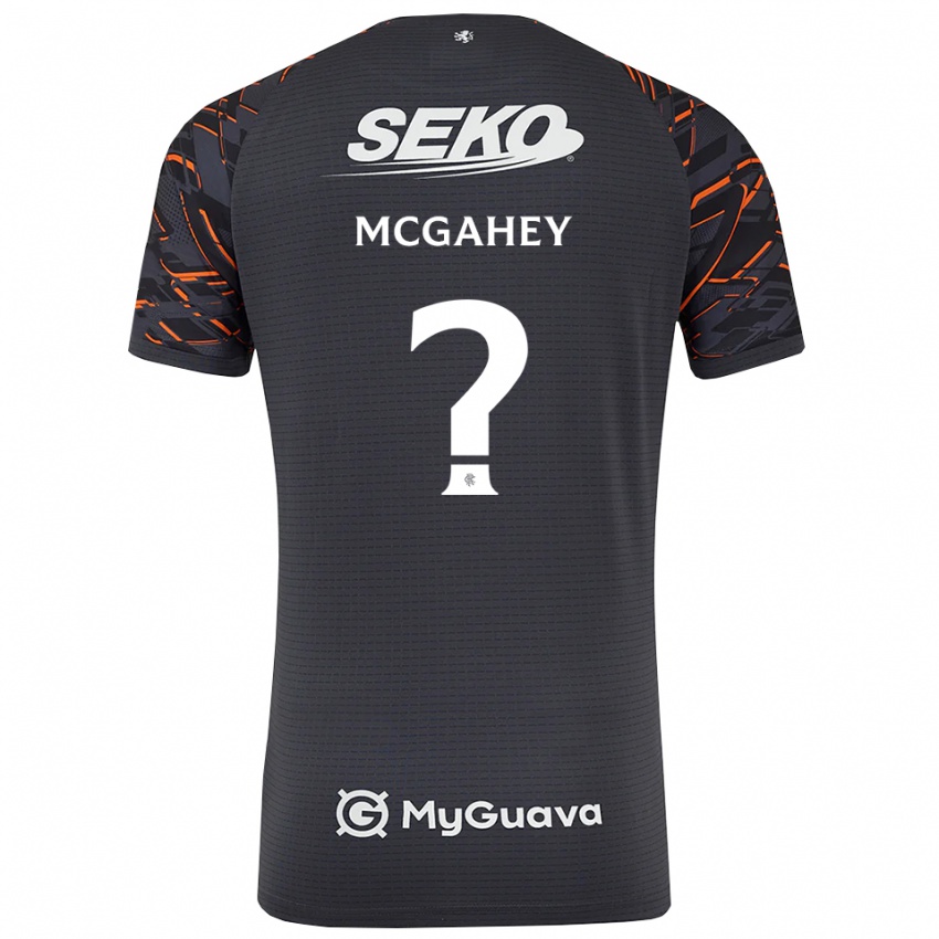 ילדים Lewis McGahey #0 אפור כהה חולצת שוער 2025/26 חולצה קצרה