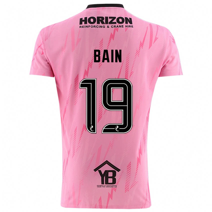 ילדים סקוט ביין #19 שחור ורוד חולצת שוער 2025/26 חולצה קצרה