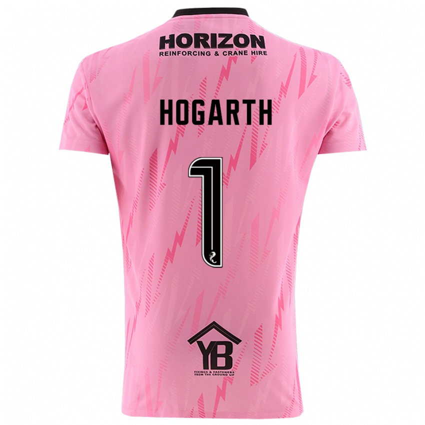 ילדים ניקי הוגארת #1 שחור ורוד חולצת שוער 2025/26 חולצה קצרה