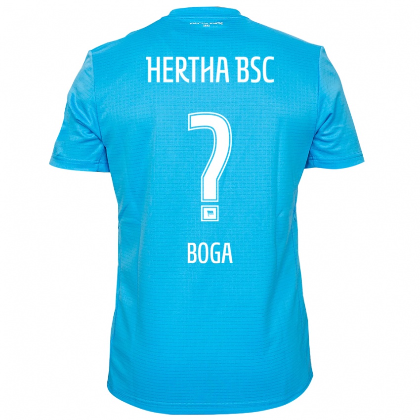 ילדים Serkan Boga #0 כחול בהיר לבן חולצת שוער 2025/26 חולצה קצרה