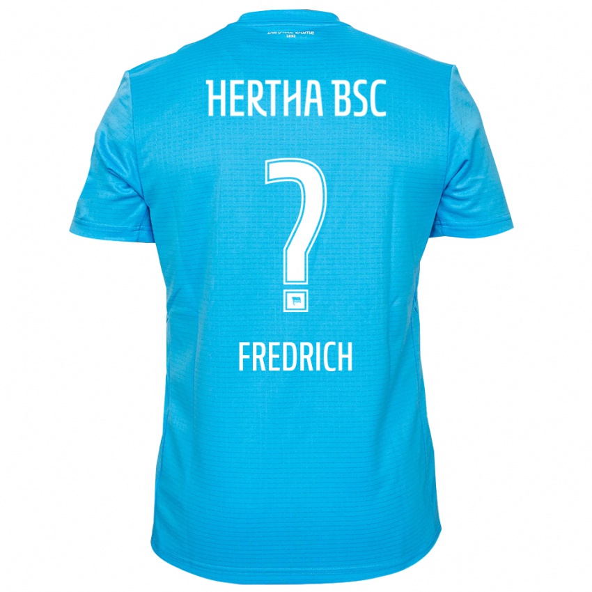 ילדים Marco Fredrich #0 כחול בהיר לבן חולצת שוער 2025/26 חולצה קצרה