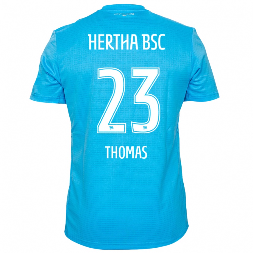 ילדים Aaliyah Thomas #23 כחול בהיר לבן חולצת שוער 2025/26 חולצה קצרה